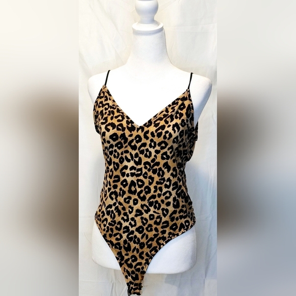 Large Leopard Print Bodysuit - Picture 1 of 3